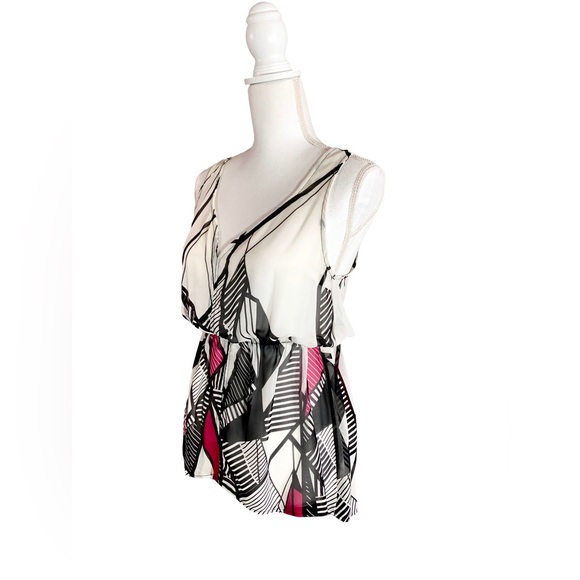 🎉Host Pick🎉 Boutique Boho Sheer Lightweight Tunic Blouse Size Small - Picture 3 of 4